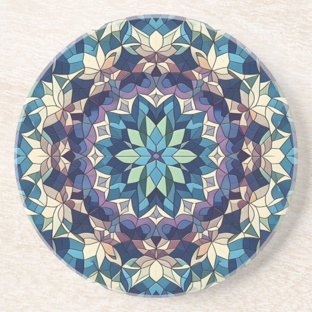 Porta-copos Stain Glass Bloom #2 (Frente)