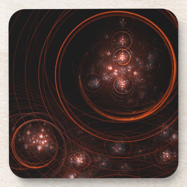 Porta copos Starlight Abstrato Art Cork (Frente)