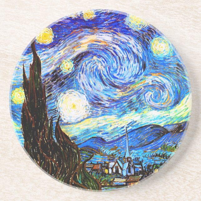 Porta-copos Starry Night Van Gogh Fine Art (Frente)