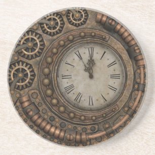 Porta-copos Steampunk Vintage Clock Gears Bronze