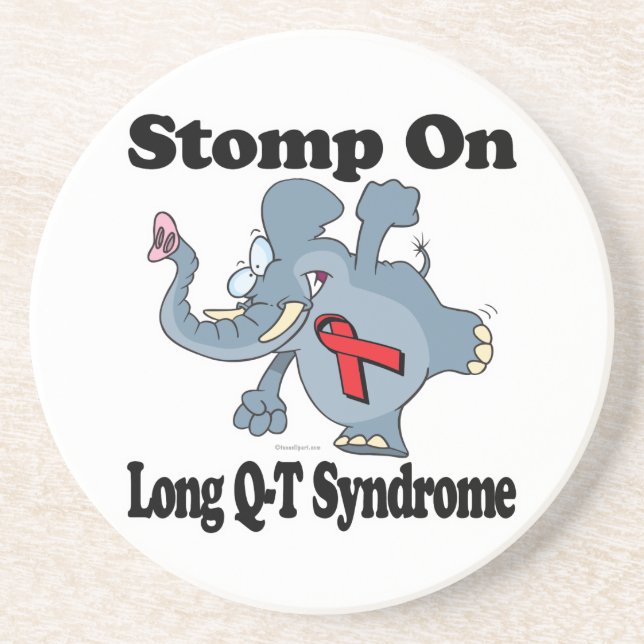 Porta-copos Stomp Elefante Sobre Síndrome Q-T Longa (Frente)