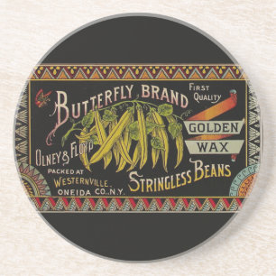 Porta-copos String Bean Label Vegetal País