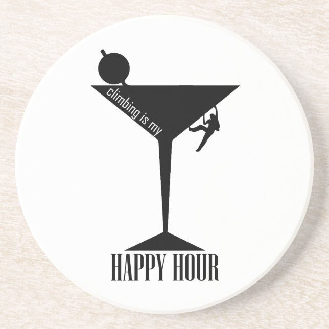 Porta-copos Subir É Minha Feliz Hora (Frente)