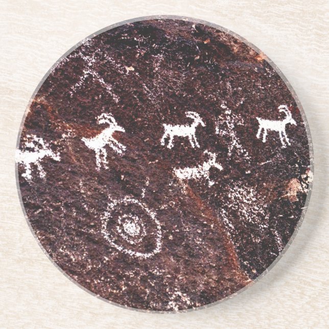 PORTA-COPOS SUDOESTE AMERICANO DOS PETROGLYPHS, DESERTO DE (Frente)
