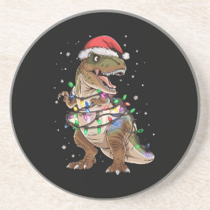 Porta-copos Suéter De Natal Dinossauro T-rex Árvore De Natal D