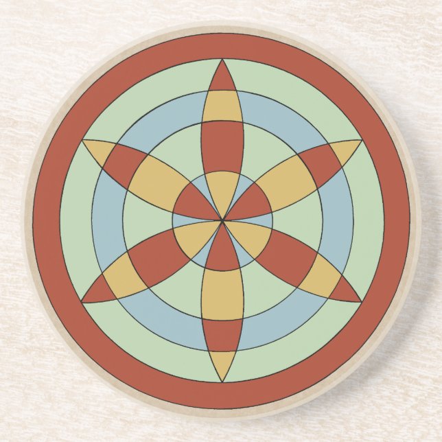 Porta-copos Suffolk Hexafoil (Daisy Wheel) (Frente)