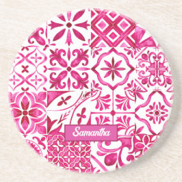 Porta-copos Summer majolica vermelha Siciliana