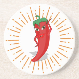 Porta-copos Sunburst Red Hot Pepper Diva