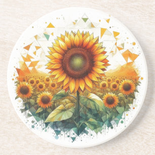 Porta-copos Sunflower Field - Art Deco