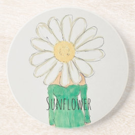 Porta-copos Sunflower Girl Green Dress