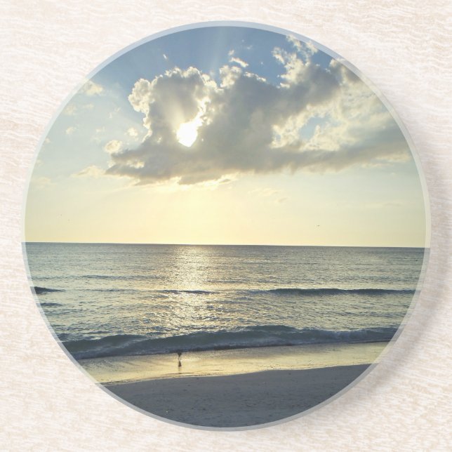 Porta-copos Sunlit Waves at First Light (Frente)