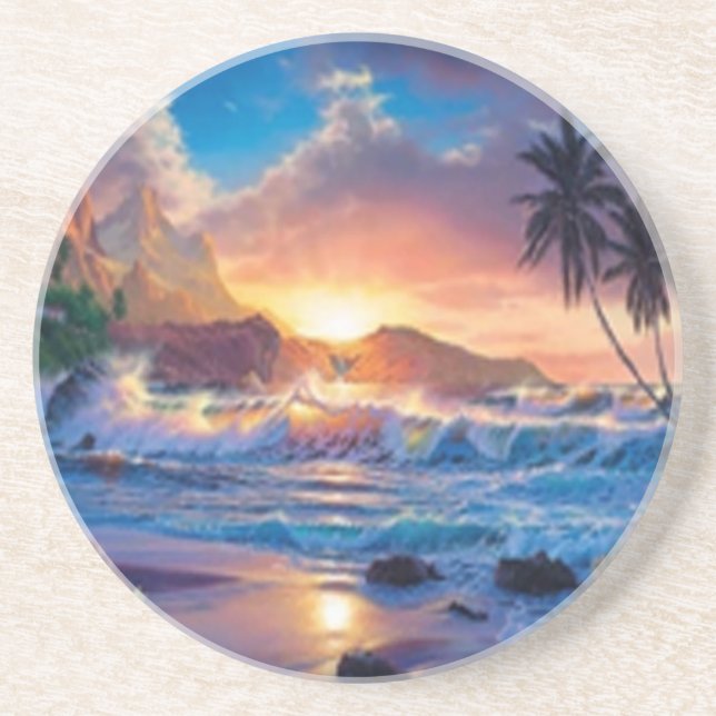 Porta copos Sunset Beach (Frente)