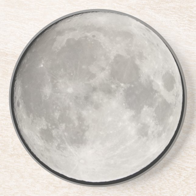 Porta-copos Superlua no céu negro (Frente)