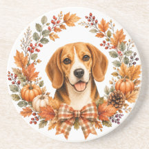 Suporte de Copo da Coroa de Outono Beagle