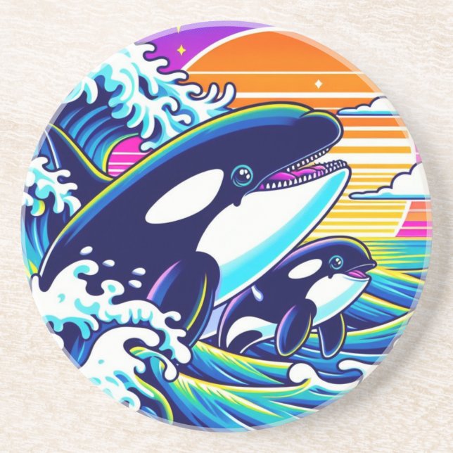 Porta-copos Surfando as Ondas (Frente)