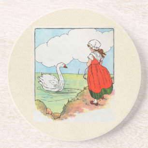 Porta-copos Swan, Swan, sobre o mar. Natação, cisne, natação!