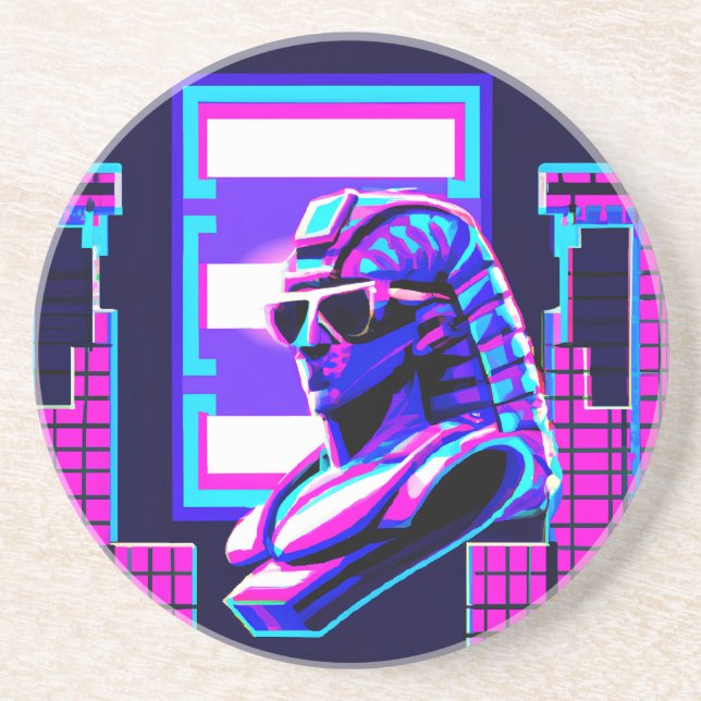 Porta-copos Synthwave Pharaoh (Frente)