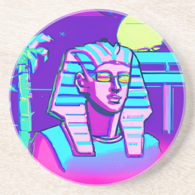 Porta-copos Synthwave Pharaoh (Frente)