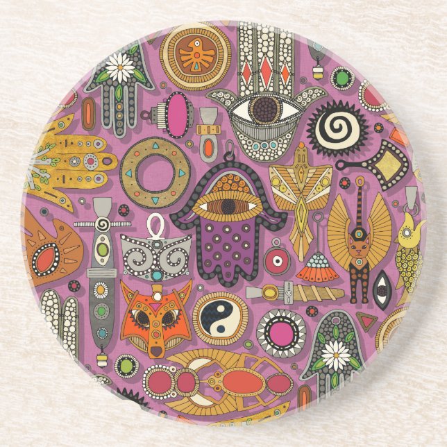 Porta-copos talismans peony (Frente)