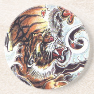 Porta-copos Tatuagem de Tigre Japonês