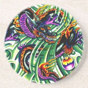 Porta-copos Tatuagem do Dragão Japonês