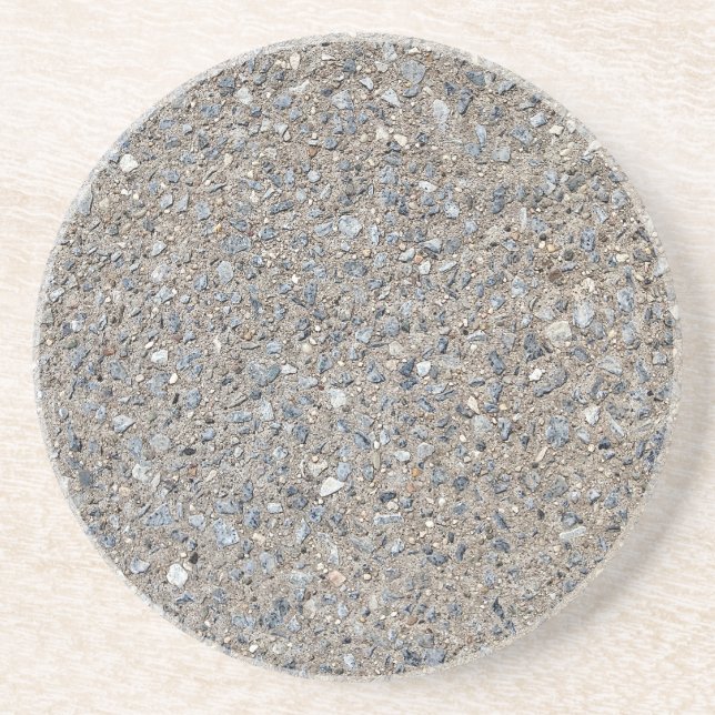 Porta-copos Taupe Concrete Cement Blue Aggregate Sidewalk (Frente)