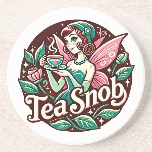 Porta-copos Tea Snob Fairy (Frente)
