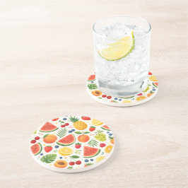 Porta-copos Tecido de Padrão de Frutas de Verão | Melancia Tro