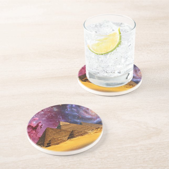 Porta-copos tempestade cósmica acima do egito (Lateral)