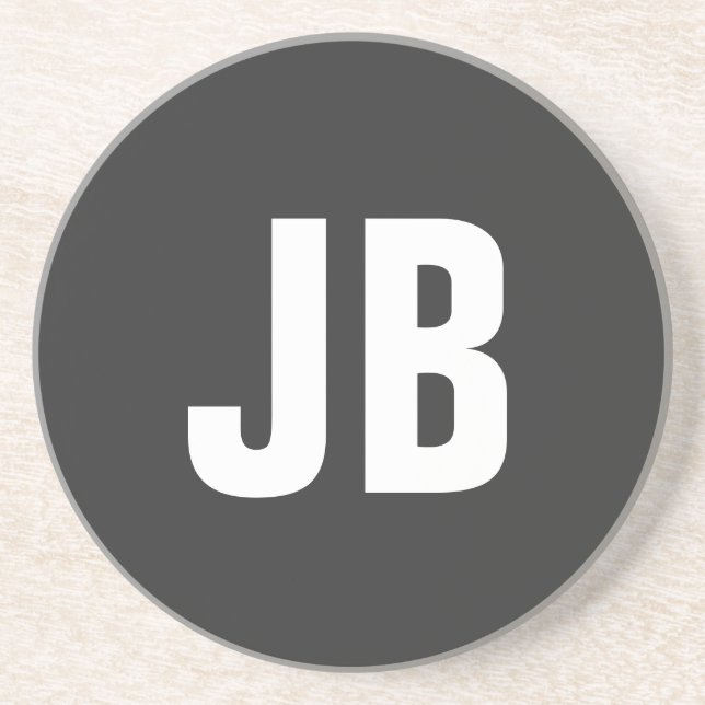 Porta-copos Tendência simples, simples e em negrito, de monogr (Frente)