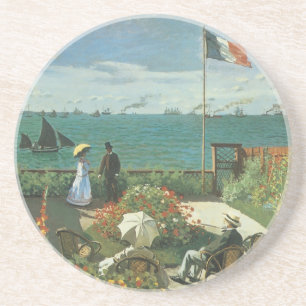 Porta-copos Terraço à Beira-Mar por Claude Monet