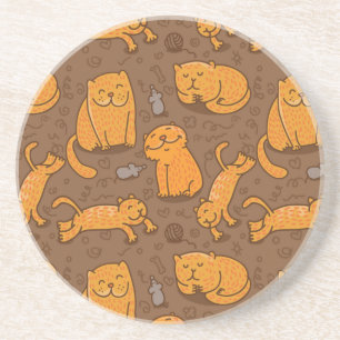 Porta-copos Teste padrão com gatos