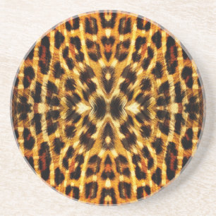 Porta-copos Teste padrão da pele do leopardo