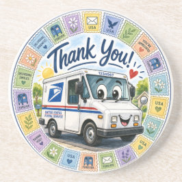 Porta-copos Thank you Postal Workers 