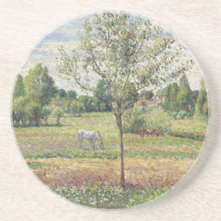 Porta-copos The Meadow with Grey Horse, Eragny, Oil Painting