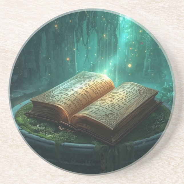 Porta-copos The Sacred Book of Moss and Magic (Frente)