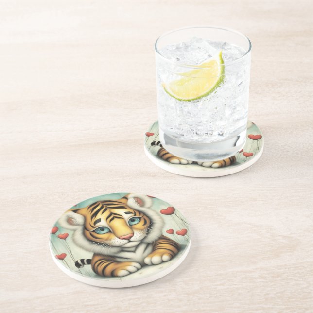 Porta-copos Tiger Love 2 (Lateral)