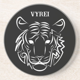 Porta-copos Tigre Tribal Negro e Branco