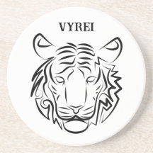 Tigre Tribal Negro e Branco