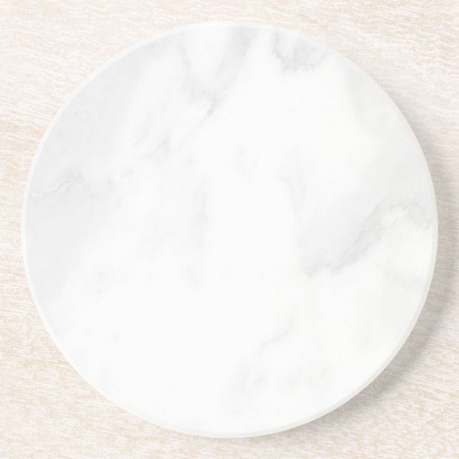 Porta-copos Toalha de Papel de Mármore Branco Simples Moderno  (Frente)