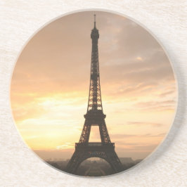 Porta-copos Torre Eiffel no nascer do sol.