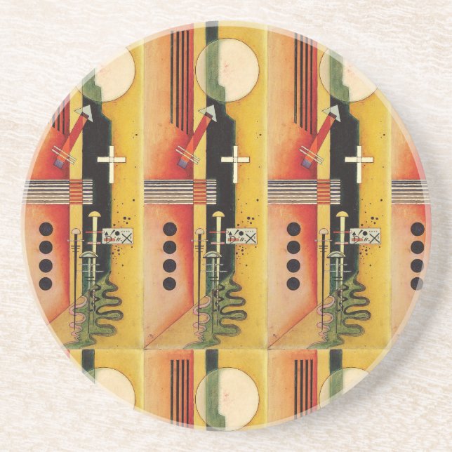 Porta-copos Trabalho de arte de pintura de Abstrato moderno Ka (Frente)