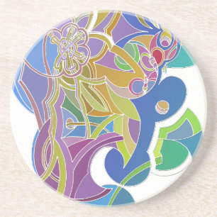 Porta-copos Trabalho de arte Whimsical