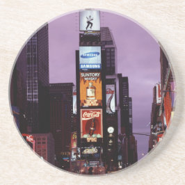 Porta-copos Tráfego na Praça do New York Times à noite