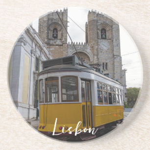Porta-copos Trama amarela na Catedral de Lisboa em Portugal