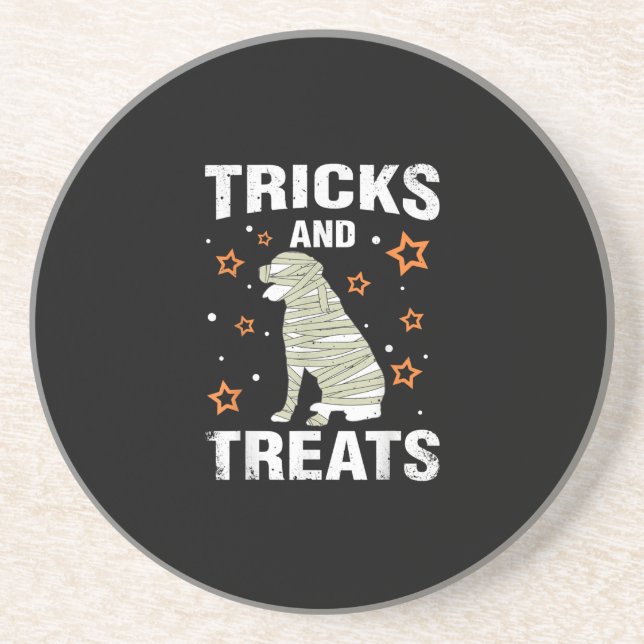 Porta-copos Tratamentos _ Tricks Rottweiler Halloween Mummy (Frente)