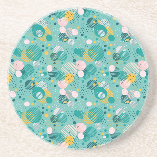 Porta-copos Travesseiro decorativo de padrão de pontos de tend (Frente)