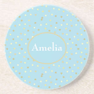 Porta-copos Trendy Pastel Blue Confetti Pontos 
