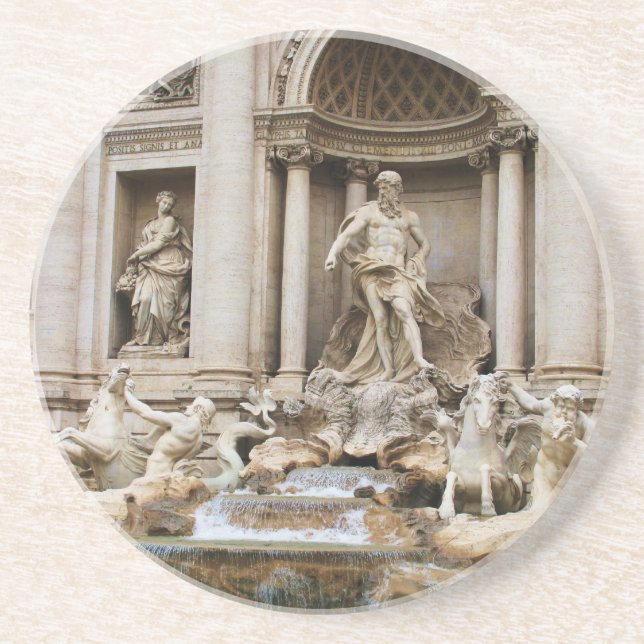 Porta-copos Trevi Fountain Roma Itália Viagem Foto (Frente)