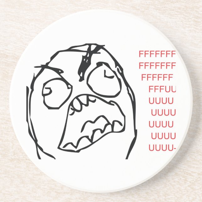 Porta-copos Troll da raiva (Frente)